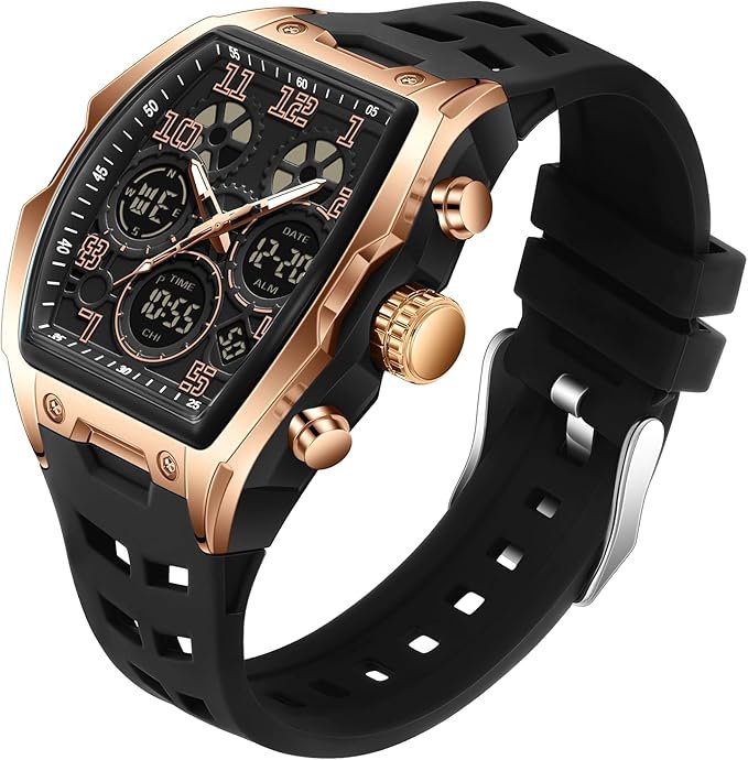 Relojes de Hombre analógicos de Cuarzo cronógrafo Resistente al Agua Fecha Luminosa Oro Rosa Plata Reloj de Pulsera Hombre Moda Casual Relojes para Hombres clásico Elegante