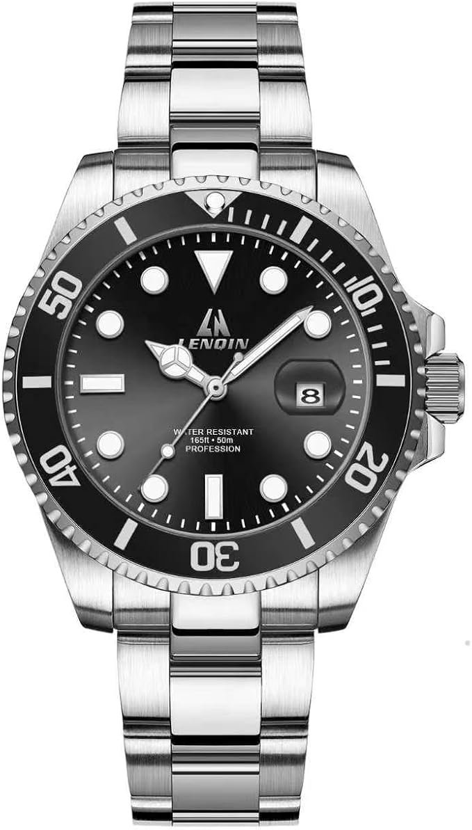 Reloj Hombre Relojes de Acero Inoxidable Hombres Reloj de Cuarzo