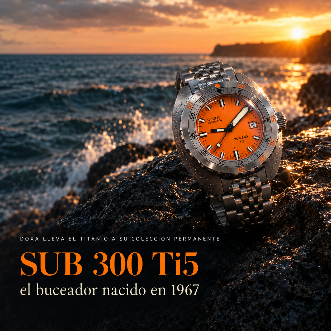 Doxa pasa el titanio de grado 5 a su colección permanente con el SUB 300 Ti5, el buceador nacido en 1967